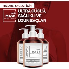 Nedox Saç Bakım Maskesi  Besleyici Koruyucu Onarıcı Saç Maskesi 400 ml Yoğun Parlaklık /kolay Tarama