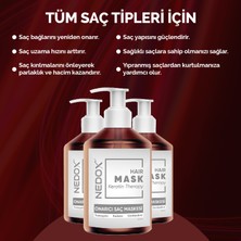 Nedox Saç Bakım Maskesi  Besleyici Koruyucu Onarıcı Saç Maskesi 400 ml Yoğun Parlaklık /kolay Tarama