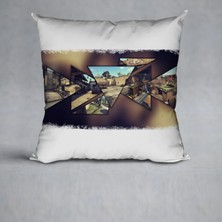 Vadi Burada Cs Go Model 48 Baskılı Yastık