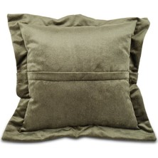 Atölye Mia Madre Oxford Koyu Yeşil Dekoratif Yastık 45 x 45 cm