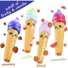 ZHKJ Shop 2 Pcs TTPU1252 Renkli Baskılı Smiley Yüz Bebek Yavaş Ribaund Dekompresyon Oyuncak (Mavi) (Yurt Dışından)