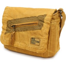Old Cotton Cargo 7136 Küçük Omuz Çantası Kanvas Bag  Okul Tablet Çantası