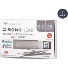 Tombow 12'li Kutu 0.7 mm 2B Mono Lead Uç Kırtasiye Ürünü Japon Menşeli