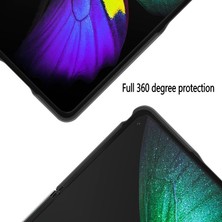 Zunhai Samsung Galaxy Z Fold3 5g Pu Birleştirme Deri Kılıf Siyah (Yurt Dışından)