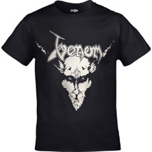 Orijin Tekstil Venom Unisex Baskılı Siyah Tshirt