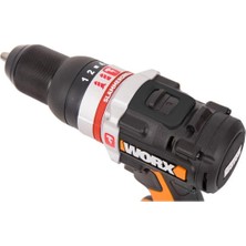 Worx Wx-Jcr 20VOLT/2.0AH Li-Ion Çift Akülü Kömürsüz Profesyonel Darbeli Şarjlı Matkap