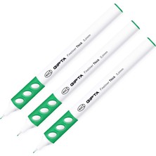 Gıpta Fineliner Thick Keçeli Kalem 0.4 mm Yeşil 3 Adet