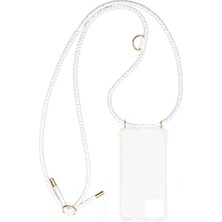 Blee-s iPhone XS Max Deri Askılı Kılıf Giselle Beyaz-Altın