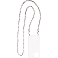 Blee-s  iPhone Se Gümüş Zincir Askılı Cep Telefonu Kılıfı Merida