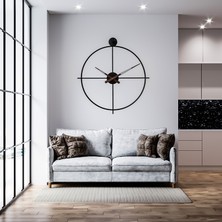 Modern Dekoratif Ispanyol Tarzı Fa-Fe Madrid Duvar Saati Siyah 60 cm