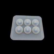 Hobizubi 12 mm Yassı Boncuk Kalıbı  - Epoksi Silikon Kalıp -Kod:168