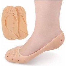 Fab Group Ayak Topuk Çatlak Çorabı Silikon Patik Ten Rengi Çorap