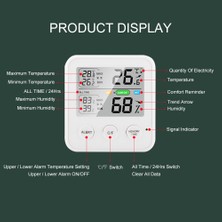 KKmoon Yüksek Hassasiyetli Manyetik Termometre Higrometre (Yurt Dışından)