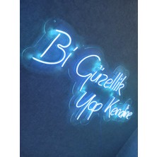 Bi Güzellik Yap Kendine Neon Yazı Neon Tabela Dekoratif AYDINLATMA(60X30CM)