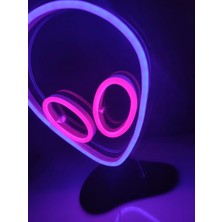 Uzaylı Allien Neon LED Masa Lambası