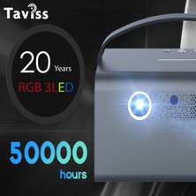 Taviss TR-90PRO Smart Akıllı 3D Dlp Bataryalı PROJEKSIYON-900 Ansi,youtube,netflix,chrome,exxen