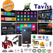 Taviss TR-20PRO Smart Akıllı Dlp Bataryalı Projeksiyon