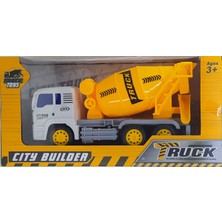 Birlik Oyuncak Birlik Truck Toys City Builder Oyuncak Beton Mikseri 24CM Beyaz