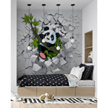 Orhun Store Panda  3D Poster - 3 Boyutlu Tek Parça Duvar Kağıdı