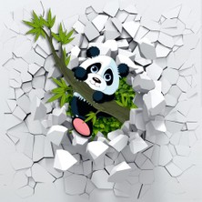 Orhun Store Panda  3D Poster - 3 Boyutlu Tek Parça Duvar Kağıdı