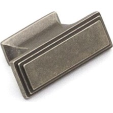 System 16MM Eskitme Antik Gümüş Düğme Kulp SY4237 0016 Osm