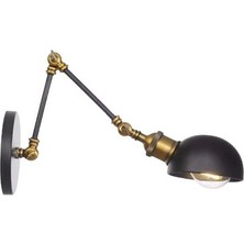  Rsylight Retro Metal Dekoratif Rustik Akrobatik Siyah Duvar Aplik