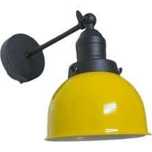 Rsylight Retro Metal Dekoratif Rustik Sarı Mafsallı Duvar Aplik