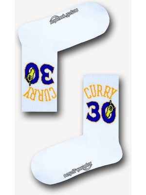 Neşeli Çoraplar Curry 30 Yazılı Atletik Kadın Çorap