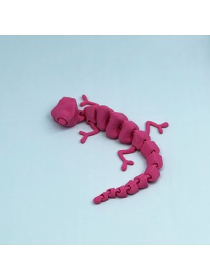 3D Hareketli Bukalemun Figürlü Oyuncak - Pembe
