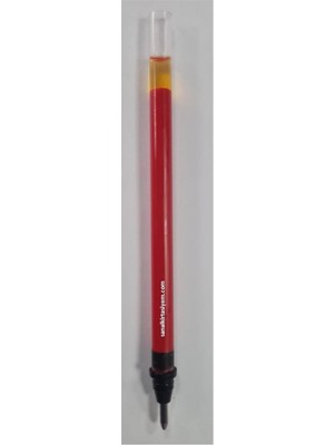 Pensan Roller Kalem Yedeği My-Sign Jel Bilye Uçlu İmza Kalem 1.0 Mm Kırmızı Refil (25 Li Paket)