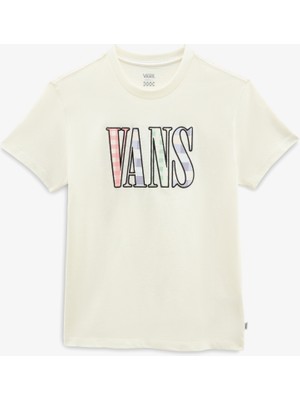 Vans Mixed Up Gingham Bff Tee Kadın Krem T-Shirt VN0A7RK7FS81.-