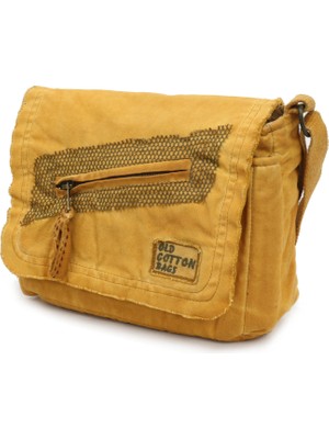 Old Cotton Cargo 7136 Küçük Omuz Çantası Kanvas Bag  Okul Tablet Çantası