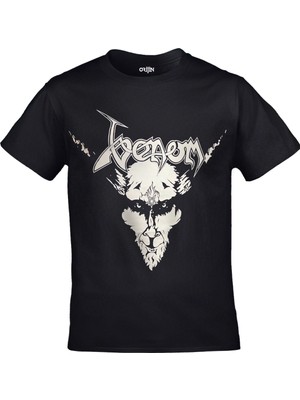 Orijin Tekstil Venom Unisex Baskılı Siyah Tshirt