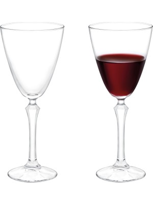 Madame Coco Vincent 4'lü Kırmızı Şarap Kadehi Seti - 345 ml