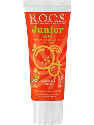R.O.C.S. Junior Diş Macunu Gökkuşağı 6-12 Yaş 60 Ml