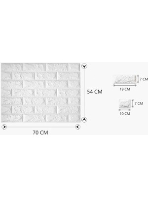 Renkli Duvarlar Kendinden Yapışkanlı Esnek Köpük Duvar Kağıdı Paneli 3D Boyutlu Tuğla Desen