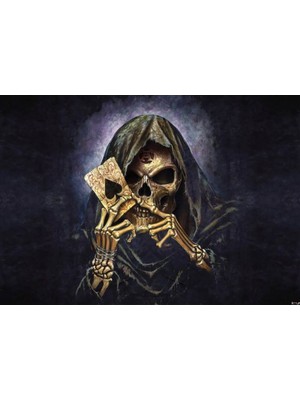 Orhun Store Iskelet  3D Poster - 3 Boyutlu Tek Parça Duvar Kağıdı