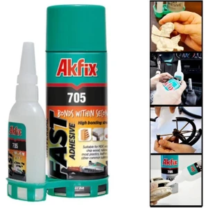 Asil Metal AKFIX705 Profesyonel Hızlı Yapıştırıcı 400ML+100GR