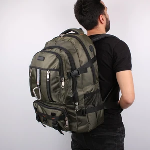 Izdag Haki Seyahat Sırt Çantası 60 Lt 17" Laptop Bölmeli