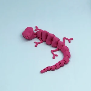 3D Hareketli Bukalemun Figürlü Oyuncak - Pembe