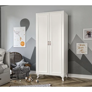 Kzn Home Kartopu 2 Kapaklı Country Gardırop Elbise Dolabı - Tamamı 1. Kalite Mdf