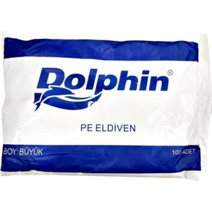 Pe Iş Temizlik Tek Kullanımlık Şeffaf Poşet Market Eldiven / Büyük Boy / 100 Adetlik 1 Paket