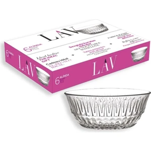 Alinda Orta Boy Desenli Kase 6'lı