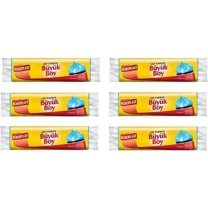 Güçlü Çöp Torbası Büyük Boy 10 Adet x 6 Paket