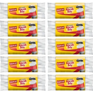 Güçlü Küçük Boy 30LU Çöp Torbası x 10 Paket