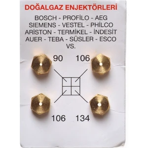 Umut Ticaret 50 Adet Doğalgaz Enjektör Ocak Takımı (Arcelik )Beko 7 mm