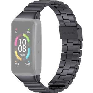 Band 6 Için Paslanmaz Ste Watchband 6 / Honor Band 6 Black (Yurt Dışından)