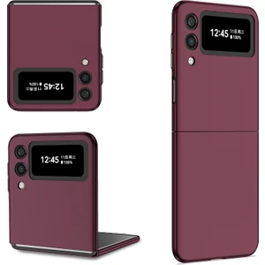 Samsung Galaxy Z Flip3 5g Şarap Kırmızı Için Zırh Katlanabilir Kasa (Yurt Dışından)