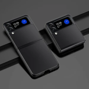 Samsung Galaxy Z Flip3 5g Şeffaf Için Yağ Püskürtmeli Pc Telefon Kılıfı (Yurt Dışından)