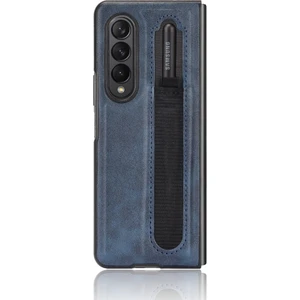 Samsung Galaxy Z Fold3 5g Mavi Için Vintage Doku Telefon Kılıfı (Yurt Dışından)